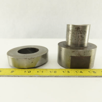 2.000 +.020 Round Hole Die CNC Turret Punch Shank 3.500 Lot Of 2
