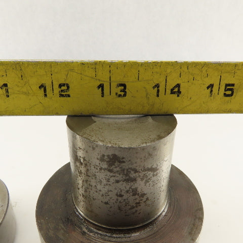 2.000 +.020 Round Hole Die CNC Turret Punch Shank 3.500 Lot Of 2