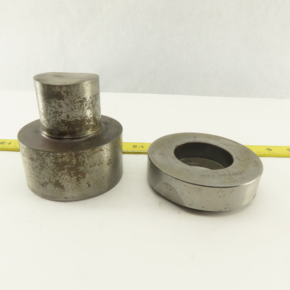 2.000 +.020 Round Hole Die CNC Turret Punch Shank 3.500 Lot Of 2