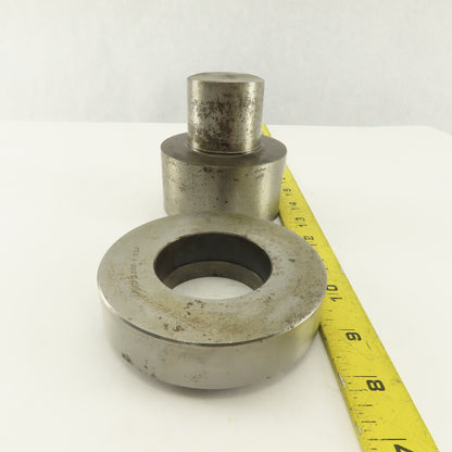 2.000 +.020 Round Hole Die CNC Turret Punch Shank 3.500 Lot Of 2