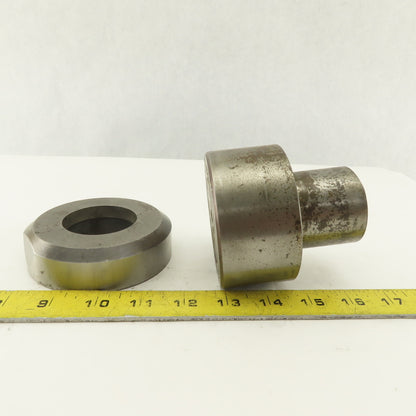 2.000 +.020 Round Hole Die CNC Turret Punch Shank 3.500 Lot Of 2