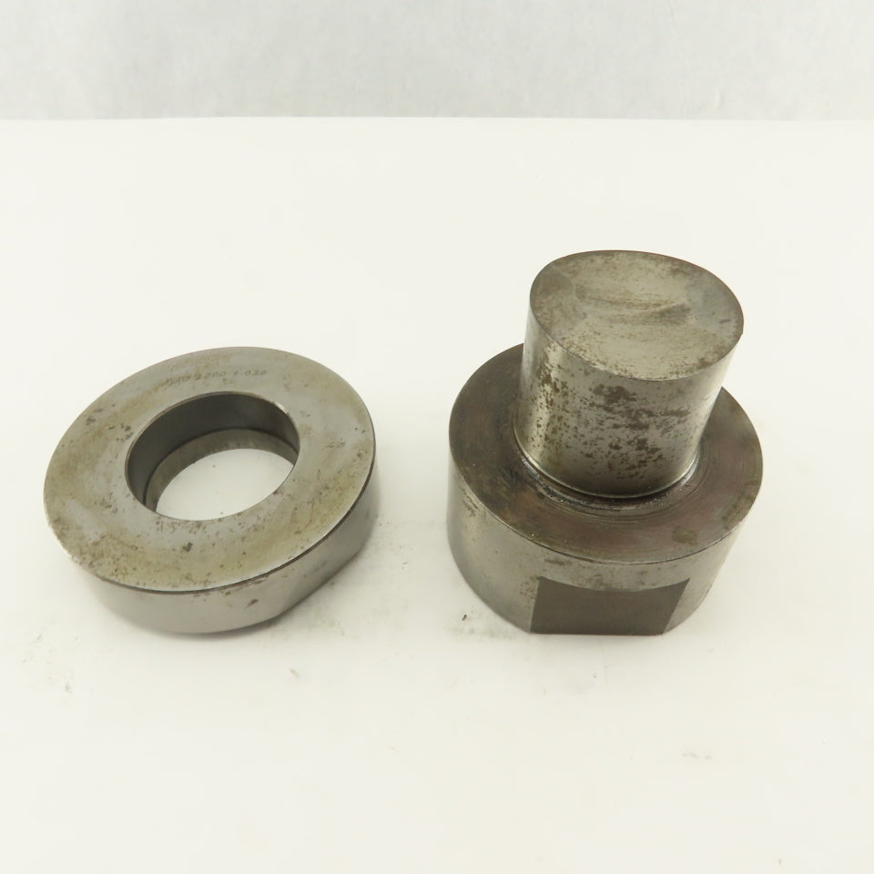 2.000 +.020 Round Hole Die CNC Turret Punch Shank 3.500 Lot Of 2