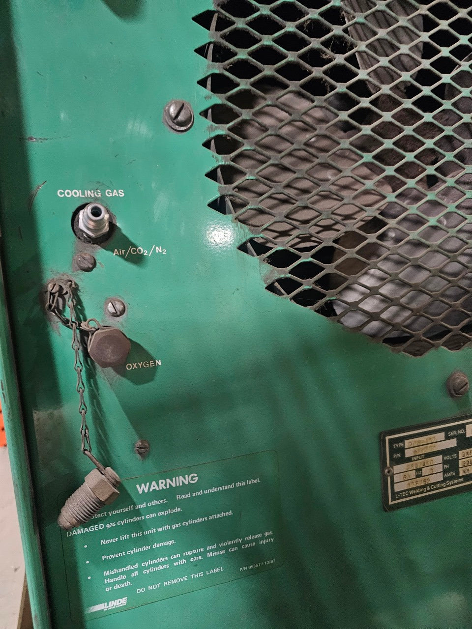 Linde 680370 L-TEC Plasmarc PCM-150 Plasma Cutting Power Supply 230/460V