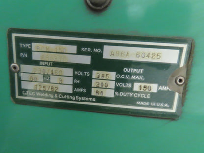 Linde 680370 L-TEC Plasmarc PCM-150 Plasma Cutting Power Supply 230/460V