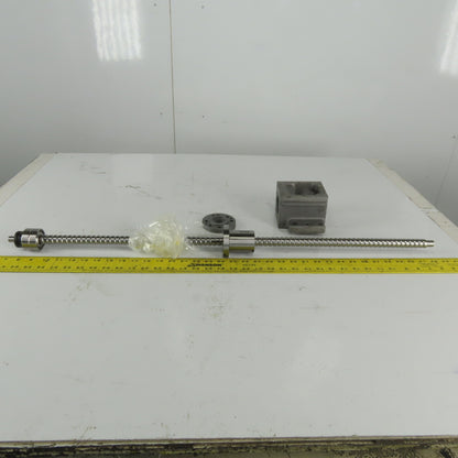 Yamazen X-Axis Ball Screw 20mm OD 10mm Lead 2 Turns Per Inch 825mm Screw Length