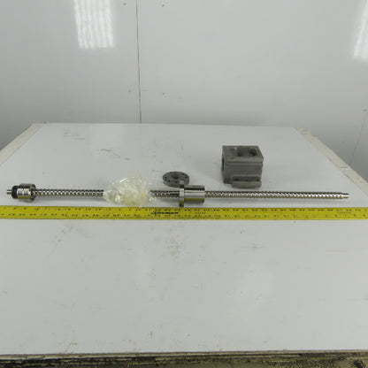 Yamazen X-Axis Ball Screw 20mm OD 10mm Lead 2 Turns Per Inch 825mm Screw Length