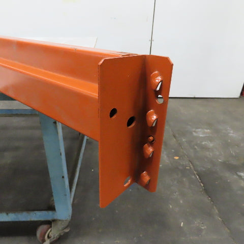 96" x 4" x 1-5/8" 40E Shaved Pin Pallet Racking Beam Shelf 5,015 lbs Lot/1 NEW