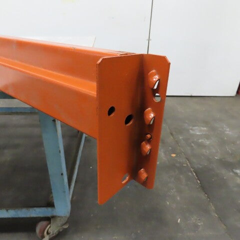 96" x 4" x 1-5/8" 40E Shaved Pin Pallet Racking Beam Shelf 5,015 lbs Lot/1 NEW
