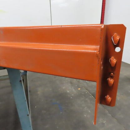 96" x 4" x 1-5/8" 40E Shaved Pin Pallet Racking Beam Shelf 5,015 lbs Lot/1 NEW