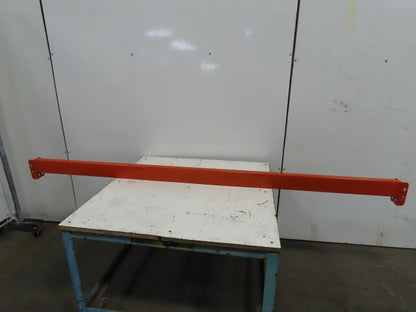 108" x 4-1/2" x 1-5/8" 45E Shaved Pin Pallet Racking Beam Shelf 5,350 lbs Lot/1 NEW
