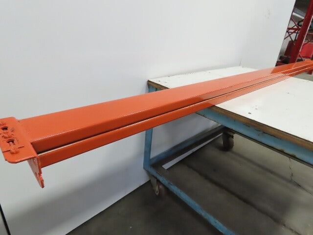 108" x 4-1/2" x 1-5/8" 45E Shaved Pin Pallet Racking Beam Shelf 5,350 lbs Lot/1 NEW