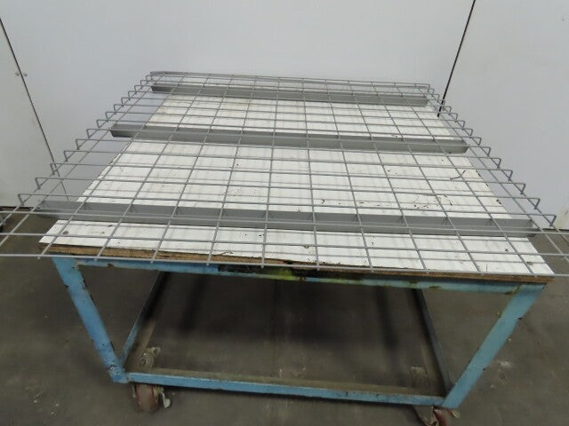 48" x 46" Double Waterfall Wire Decks Pallet Racking Shelf 2,500 lbs Cap NEW