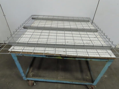 48" x 46" Double Waterfall Wire Decks Pallet Racking Shelf 2,500 lbs Cap NEW