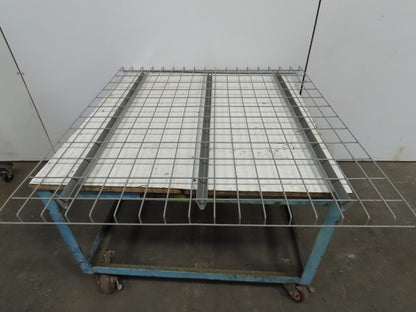 48" x 46" Double Waterfall Wire Decks Pallet Racking Shelf 2,500 lbs Cap NEW