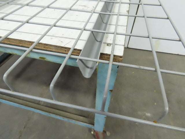 48" x 46" Double Waterfall Wire Decks Pallet Racking Shelf 2,500 lbs Cap NEW