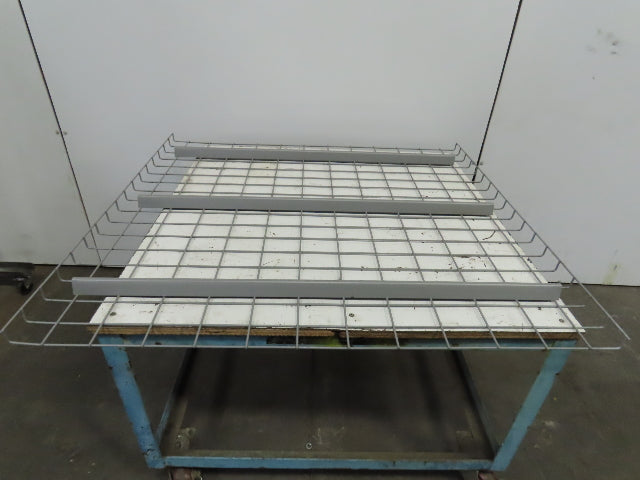 48" x 46" Double Waterfall Wire Decks Pallet Racking Shelf 2,500 lbs Cap NEW