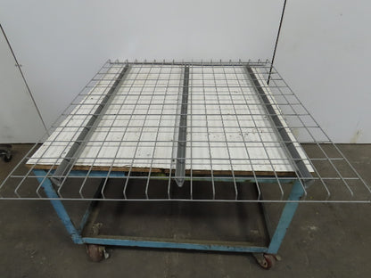 48" x 46" Double Waterfall Wire Decks Pallet Racking Shelf 2,500 lbs Cap NEW