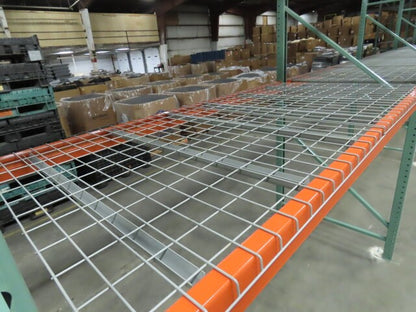 48" x 46" Double Waterfall Wire Decks Pallet Racking Shelf 2,500 lbs Cap NEW
