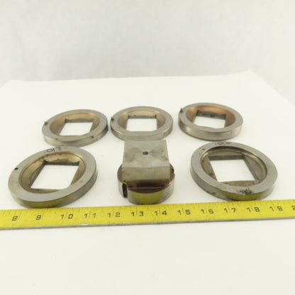 2.000 + Tol Square Hole Die CNC Turret Punch Shank 2.750 Lot Of 6