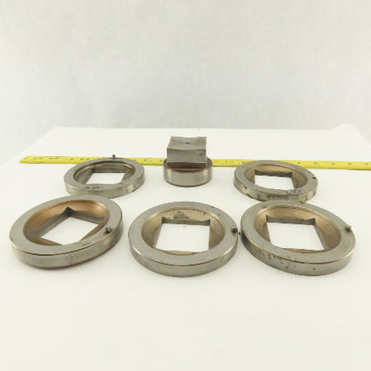 2.000 + Tol Square Hole Die CNC Turret Punch Shank 2.750 Lot Of 6
