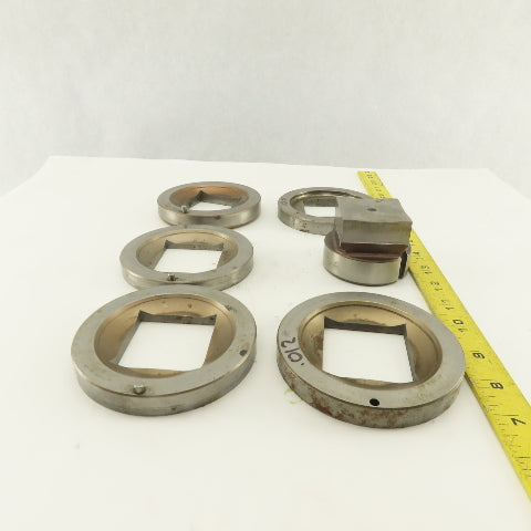 2.000 + Tol Square Hole Die CNC Turret Punch Shank 2.750 Lot Of 6