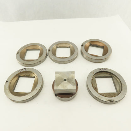 2.000 + Tol Square Hole Die CNC Turret Punch Shank 2.750 Lot Of 6