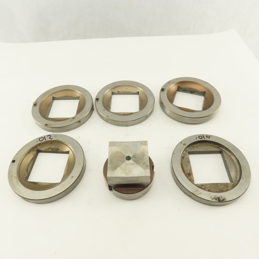 2.000 + Tol Square Hole Die CNC Turret Punch Shank 2.750 Lot Of 6