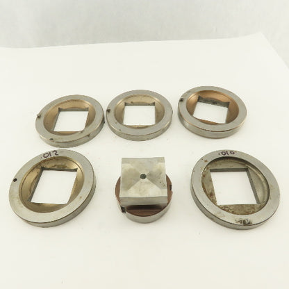 2.000 + Tol Square Hole Die CNC Turret Punch Shank 2.750 Lot Of 6