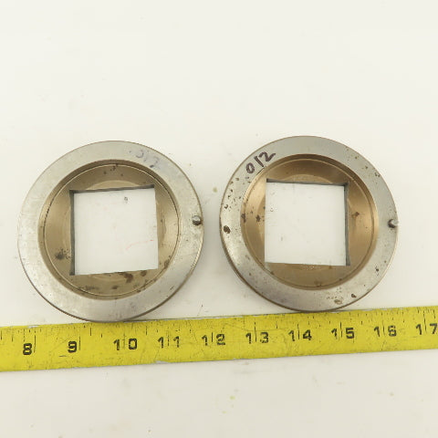 2.000 +.012 Square Hole Die CNC Turret Punch For 4.250 Holder