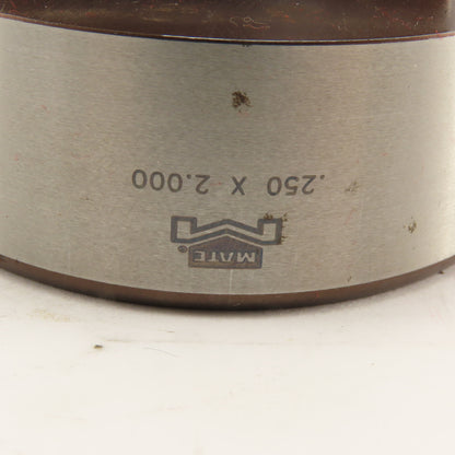 Mate .250 x 2.000 + .010 Rectangle Hole Die CNC Turret Punch Shank 2.750 Lot/2