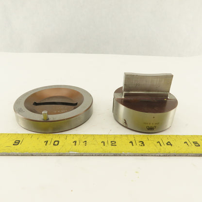 Mate .250 x 2.000 + .010 Rectangle Hole Die CNC Turret Punch Shank 2.750 Lot/2
