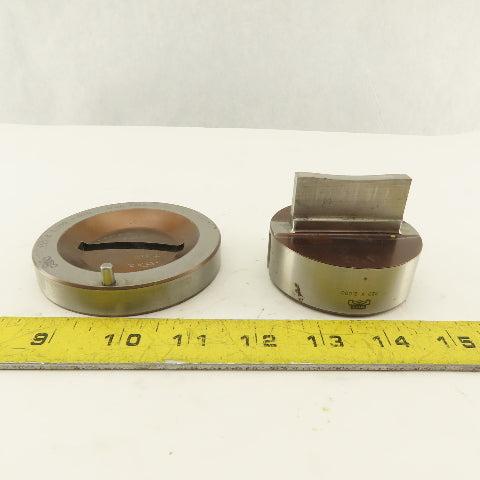 Mate .250 x 2.000 + .010 Rectangle Hole Die CNC Turret Punch Shank 2.750 Lot/2