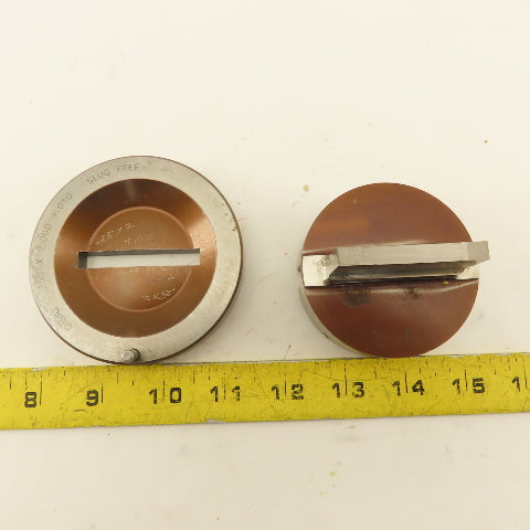 Mate .250 x 2.000 + .010 Rectangle Hole Die CNC Turret Punch Shank 2.750 Lot/2