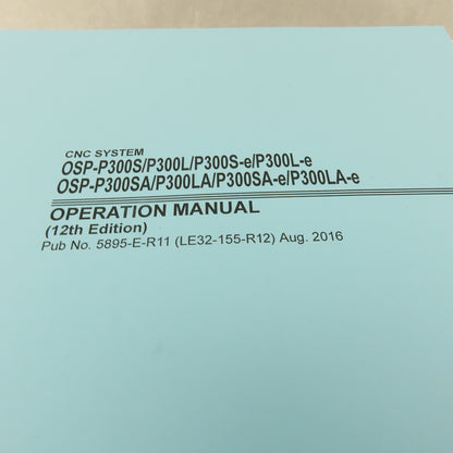Okuma Genos L Series L3000-e Entire Maintenance Operations Catalog Manual Bundle