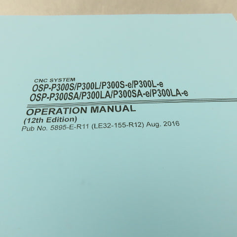 Okuma Genos L Series L3000-e Entire Maintenance Operations Catalog Manual Bundle