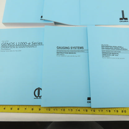 Okuma Genos L Series L3000-e Maintenance Operations Catalog Manual Bundle