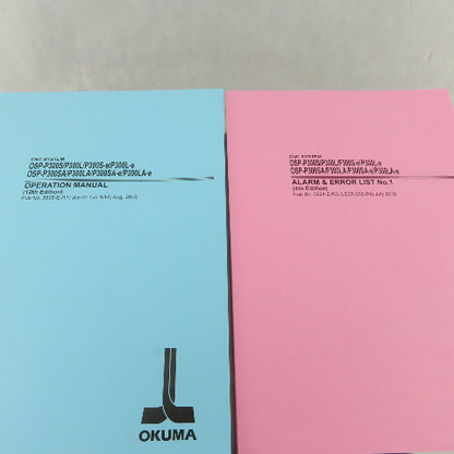 Okuma Genos L Series L3000-e Maintenance Operations Catalog Manual Bundle