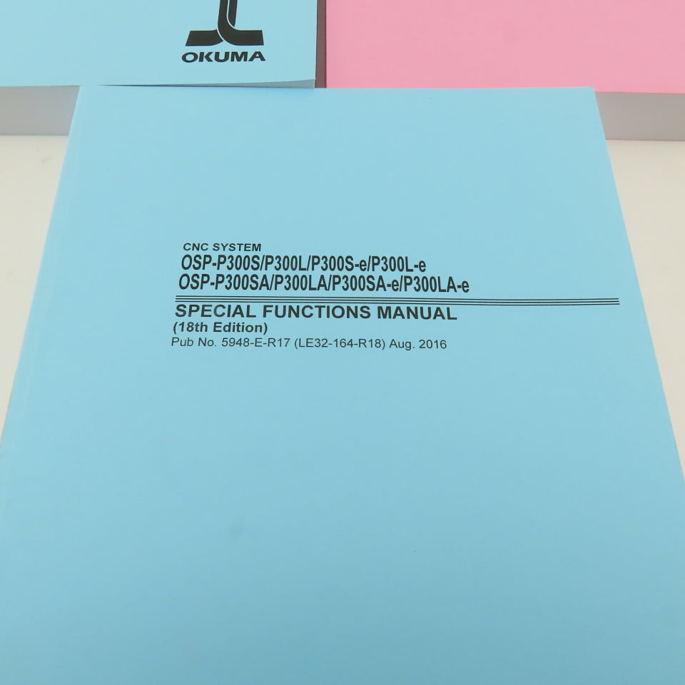Okuma Genos L Series L3000-e Maintenance Operations Catalog Manual Bundle
