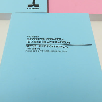 Okuma Genos L Series L3000-e Maintenance Operations Catalog Manual Bundle