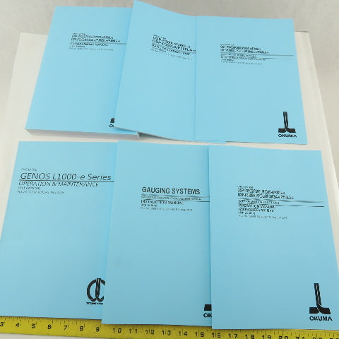 Okuma Genos L Series L3000-e Maintenance Operations Catalog Manual Bundle