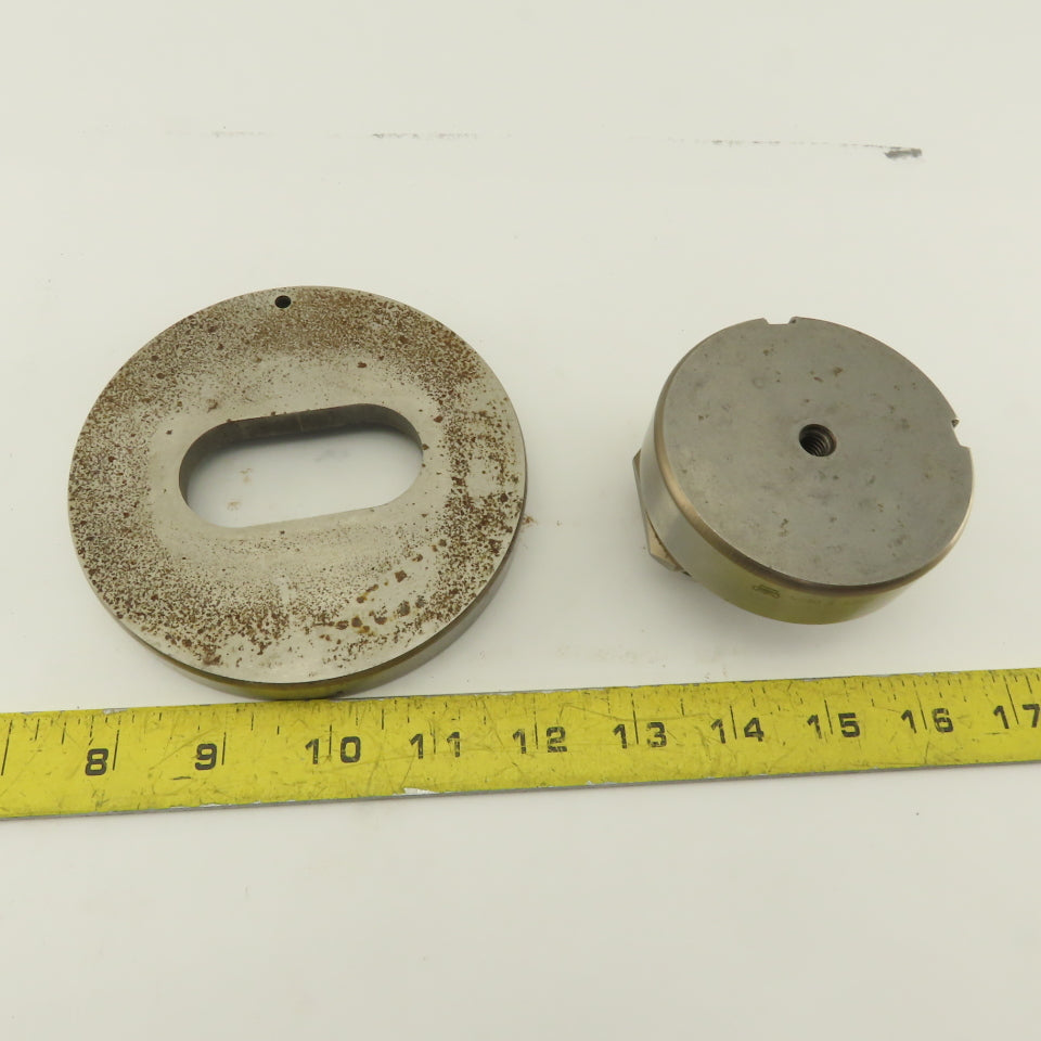 1.250 x 2.500 +.012 Oval Hole Die CNC Turret Punch Shank 3.125 Lot Of 2