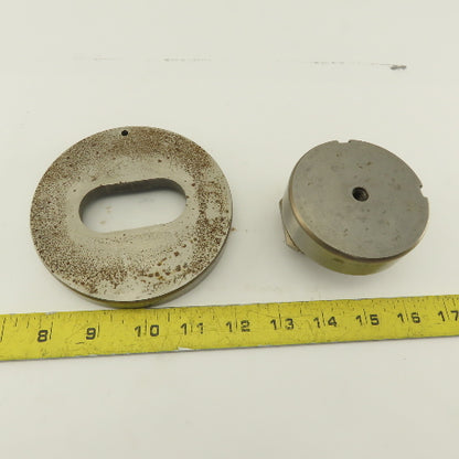 1.250 x 2.500 +.012 Oval Hole Die CNC Turret Punch Shank 3.125 Lot Of 2
