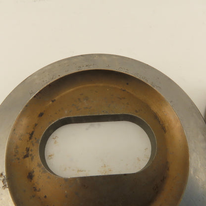 1.250 x 2.500 +.012 Oval Hole Die CNC Turret Punch Shank 3.125 Lot Of 2
