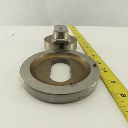 1.250 x 2.500 +.012 Oval Hole Die CNC Turret Punch Shank 3.125 Lot Of 2