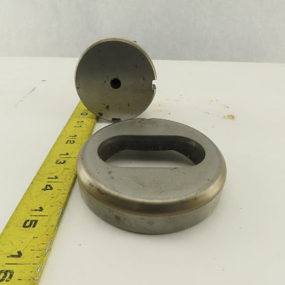 1.250 x 2.500 +.012 Oval Hole Die CNC Turret Punch Shank 2.750 Lot Of 2