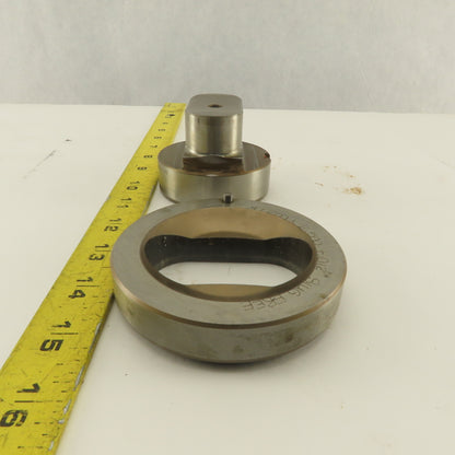 1.250 x 2.500 +.012 Oval Hole Die CNC Turret Punch Shank 2.750 Lot Of 2