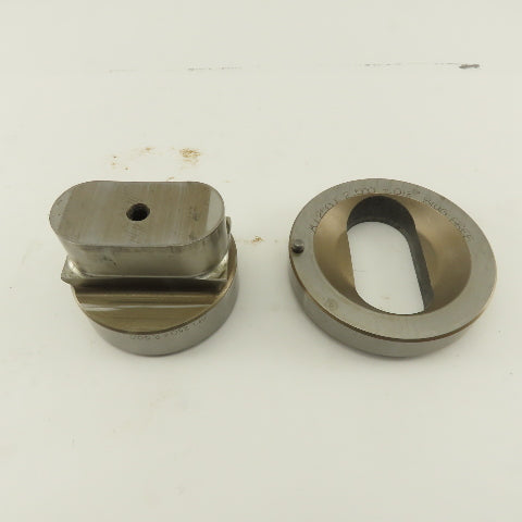 1.250 x 2.500 +.012 Oval Hole Die CNC Turret Punch Shank 2.750 Lot Of 2