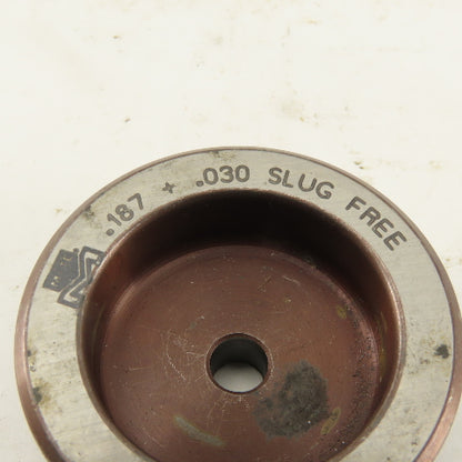 Mate .187 +.030 Round Hole CNC Turret Punch Die Slug Relief For 1.562