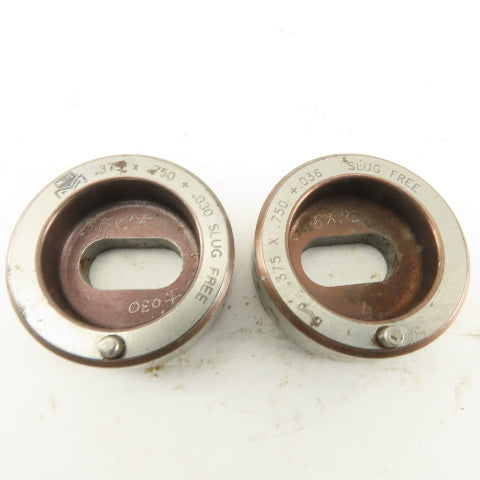 Mate .375 x .750 + Tol Oval Hole Die CNC Turret Slug Free For 1.562 Holder Lt/2