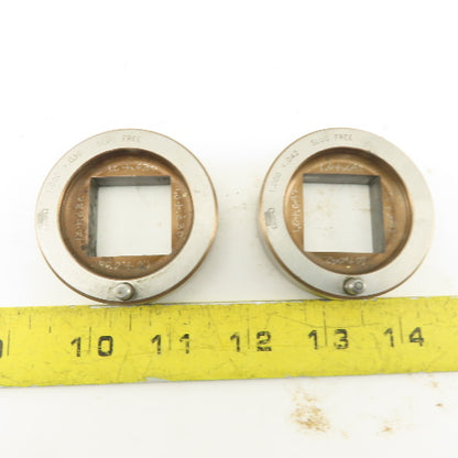 Mate 1.000 +Tol Square Hole Die CNC Turret For 2.250 Holder Lot Of 2